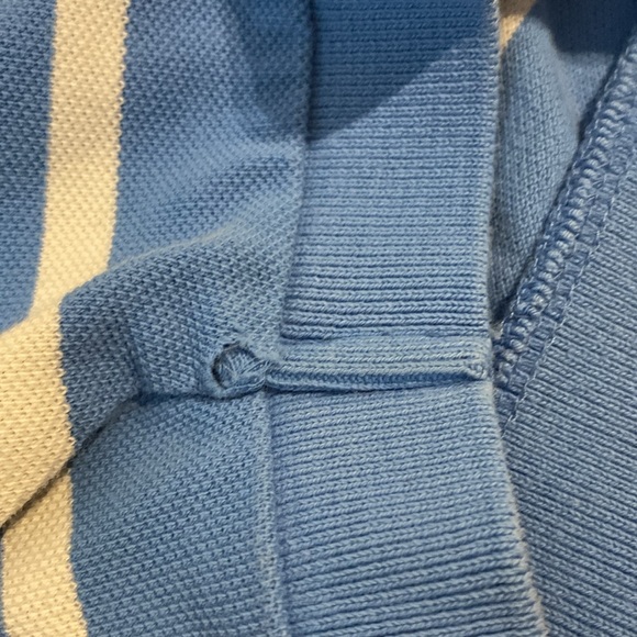 Polo Ralph Lauren Men's M Blue Striped Cotton Polo Shirt - Picture 7 of 11